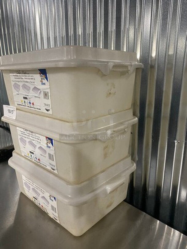 Color Mate Food Storage Boxes x3 Your Bid! - Image 2 of 5