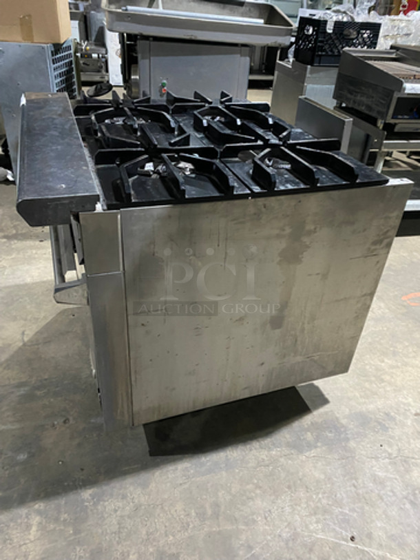 Jade Range Wide Body Natural Gas Powered Heavy Duty Commercial 4 Burner Range! With Full Size Oven Underneath! With Metal Oven Racks! All Stainless Steel! - Image 2 of 10