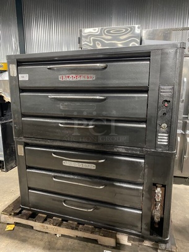 Blodgett Commercial Natural Gas Powered Double Deck Baking/Roasting Oven! All Stainless Steel! 2x Your Bid Makes One Unit! Model: 981 SN: 10183A9459101