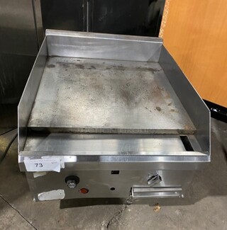 Stainless-Steel Gas-Powered Countertop Flat Grill!