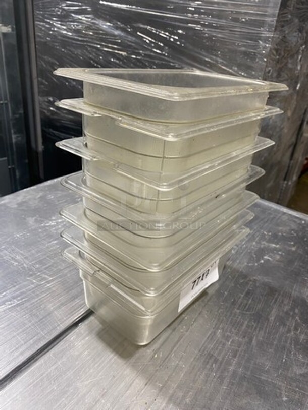 Clear Poly 1/4x4" Food Containers! 7x Your Bid! - Image 8 of 9