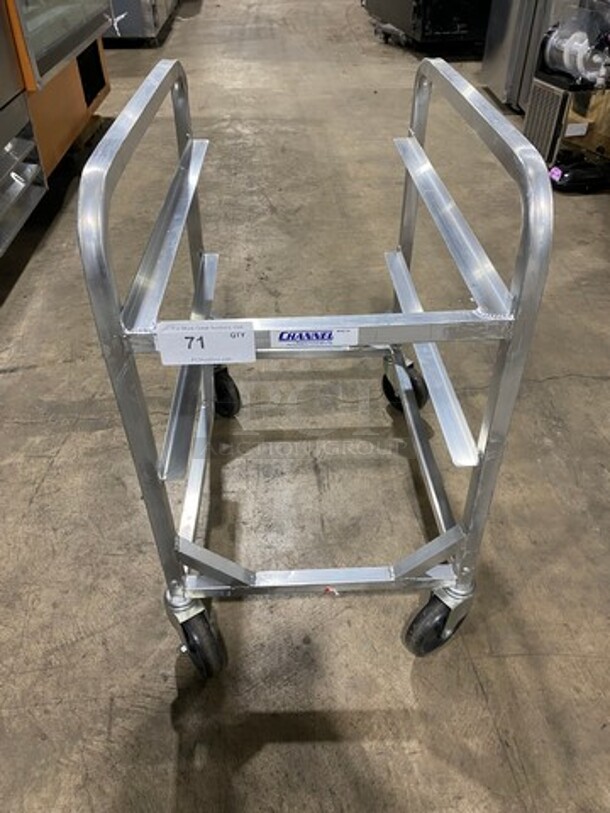 Channel Metal Commercial Pan Transport Rack! On Casters!