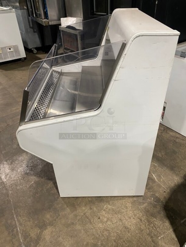 NICE! True Commercial Refrigerated Open Grab-N-Go Case Merchandiser! With Clear Poly Font And Sides! Stainless Steel Body! Model: THAC36 SN: 8789096 115V 60HZ 1 Phase - Image 2 of 7