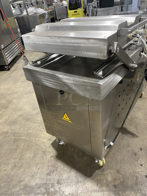 All Stainless Steel Vacuum Sealer packing Machine! Eletric Powered! Double Chamber! On Commercial Casters! - Image 4 of 8