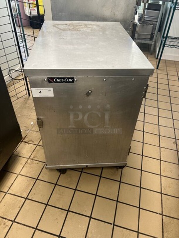 Cres Cor Half Sized Enclosed Pan Rack! All Stainless Steel! On Casters!