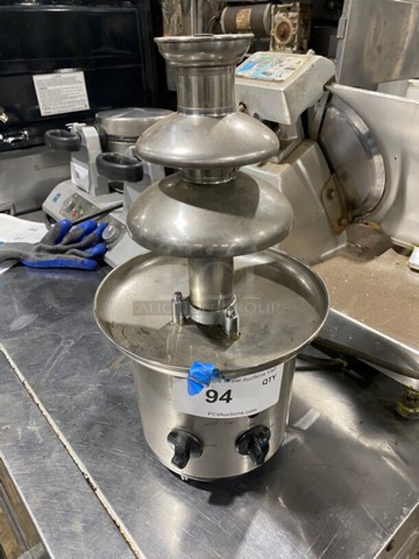 Helman Group Stainless Steel Countertop Chocolate Fondue Fountain! Model: CFF900 SN: 2805 120V  - Image 1 of 6