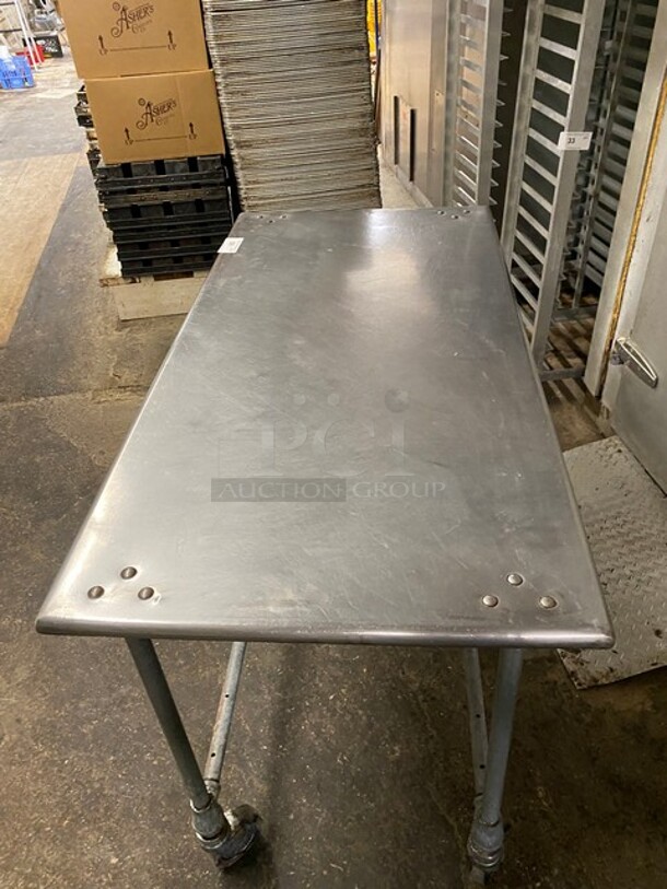 Stainless Steel Commercial Worktable With Shelf Underneath! On Casters! - Image 5 of 6