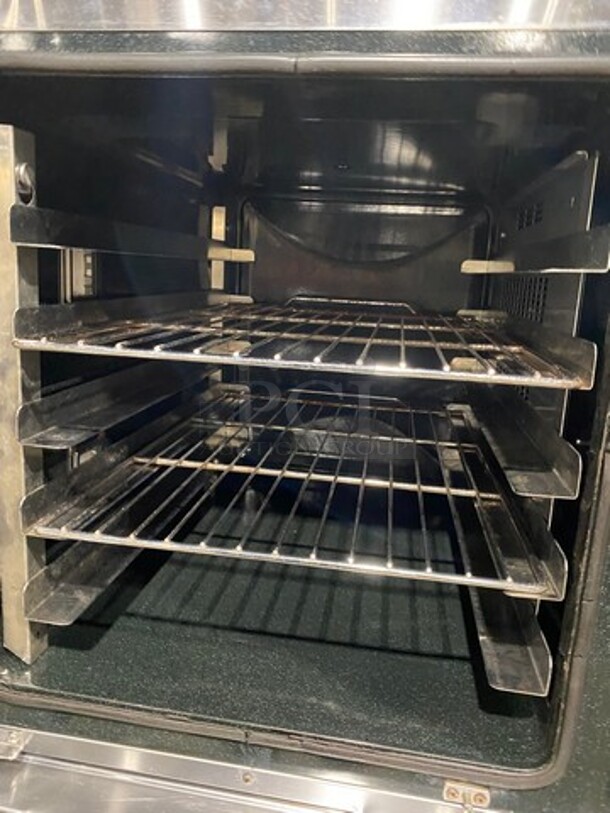 Turbo Fan Commercial Electric Powered Double Deck Convection Oven! With Metal Oven Racks! All Stainless Steel! On Legs! 2x Your Bid Makes One Unit! Model: E32D5 SN: 786331, SN: 786339 208V - Image 6 of 11
