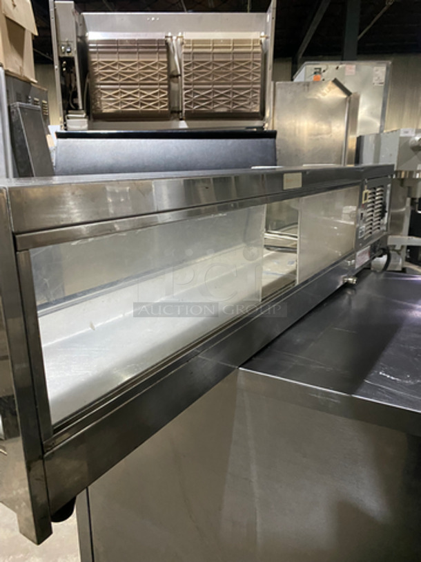 Yamasho Commercial Countertop Refrigerated Sushi Showcase Merchandiser! With 2 Sliding Rear Doors! Stainless Steel Body! Model: 1200NMSL SN: 2090152 115V 60HZ - Image 4 of 8
