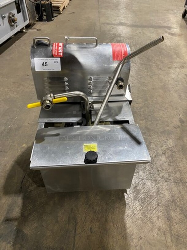 DON'T REGRET IT! NICE, R.F. HUNTER Stainless Steel Commercial Portable Oil Filtration System! MODEL HF80 110-115V/60HZ/ 1 Phase - Image 1 of 8