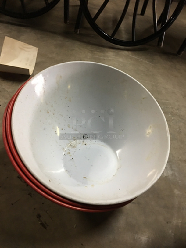 ALL ONE MONEY! Red, White And Black Bowls! - Image 2 of 3