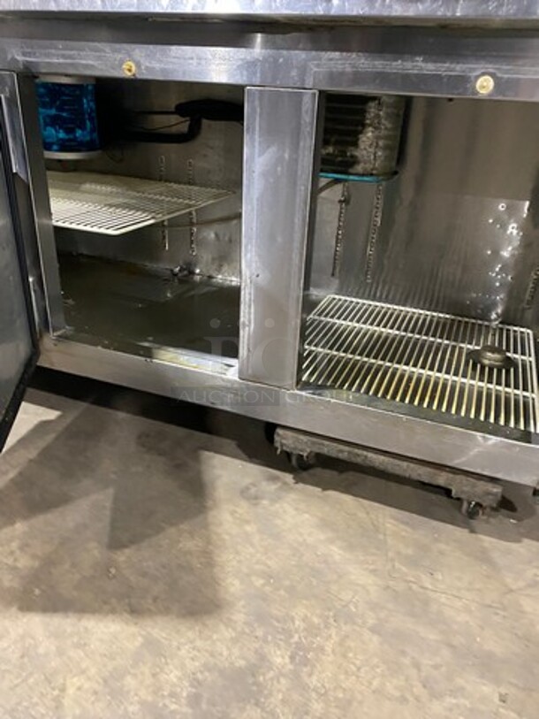 Leader Commercial 4 Door Lowboy/Worktop Cooler! With Poly Coated Racks! All Stainless Steel! Model: LB96 SN: PT041196 115V 60HZ 1 Phase - Image 5 of 9