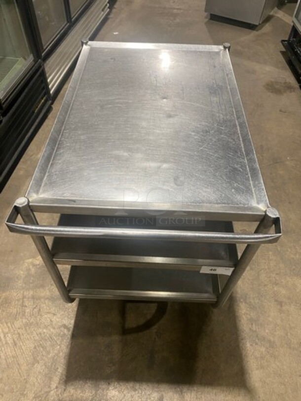 Commercial 3 Tier Utility Cart! Stainless Steel! On Casters! - Image 8 of 8