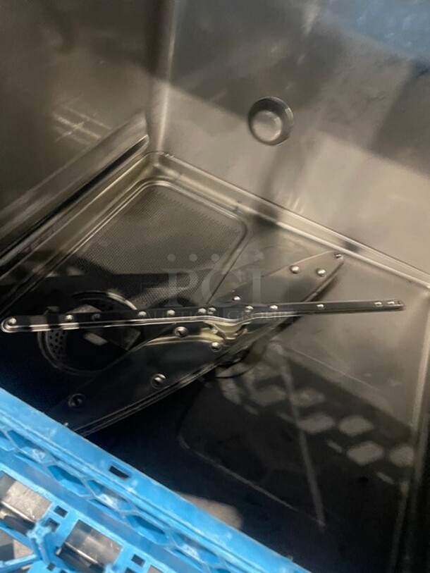 WOW! Hobart New Body Style Commercial Undercounter Dishwasher! All Stainless Steel! With Peg Rack! On Casters! 120V 1PH! Model: LXEC SN: 231185021!  - Image 7 of 9