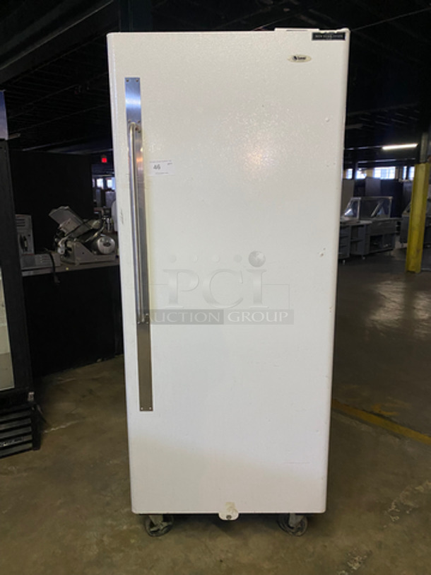 Summit Commercial Single Door Refrigerator! With Poly Coated Racks And Shelves! On Casters! Model: SCUR20 SN: 2007020792 120V 60HZ