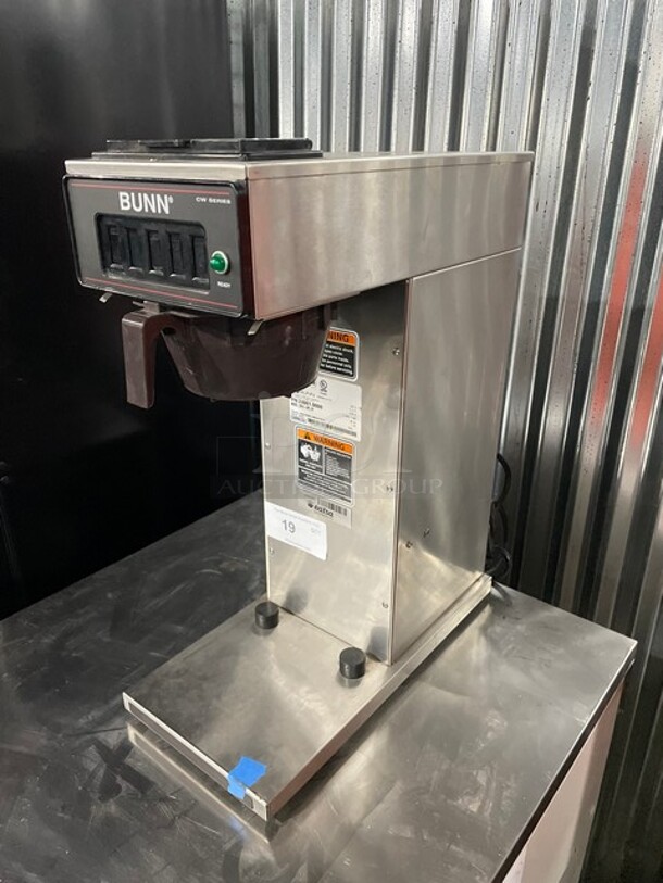 Bunn Stainless Steel Commercial Countertop Coffee Machine! MODEL CW15-APS 120V 1PH  - Image 2 of 11