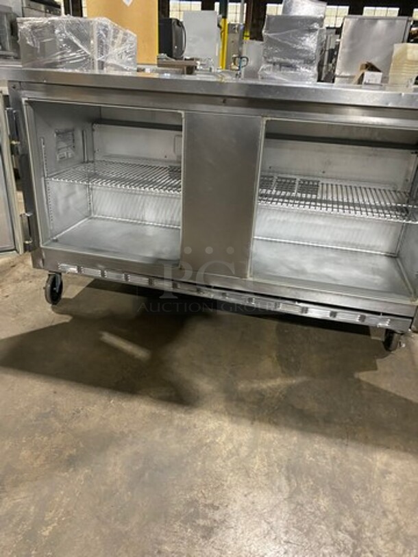 Beverage Air Commercial 2 Door Lowboy/Worktop Cooler! All Stainless Steel! On Casters! Model: WTR60A SN: 5902580 115V 60HZ 1 Phase - Image 5 of 8