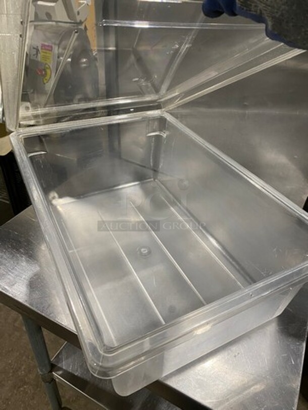Cambro Clear Poly Food Container! With Lid! - Image 5 of 6