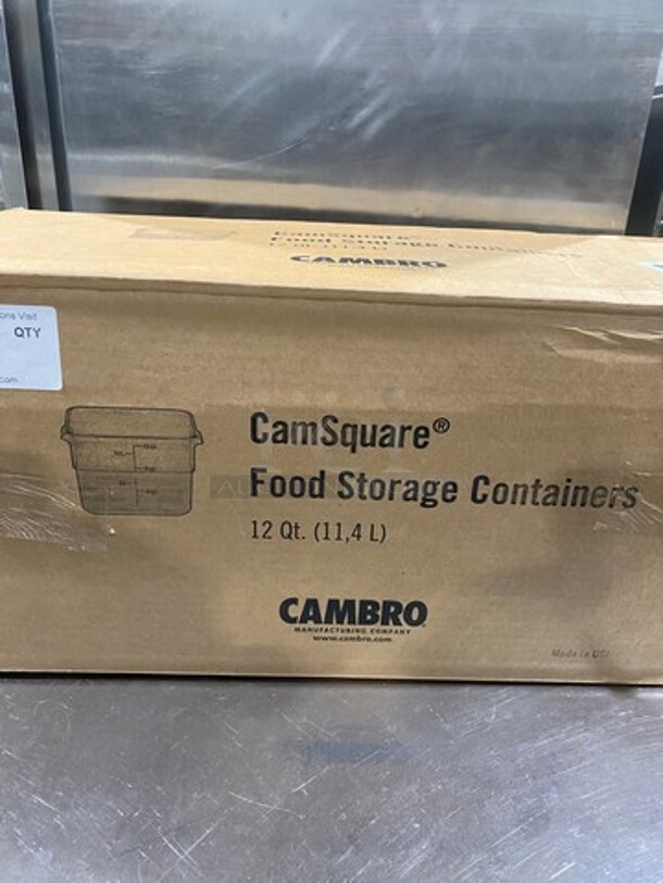 NEW! IN THE BOX! Cambro 12Qt Clear Poly Food Containers! - Image 2 of 8
