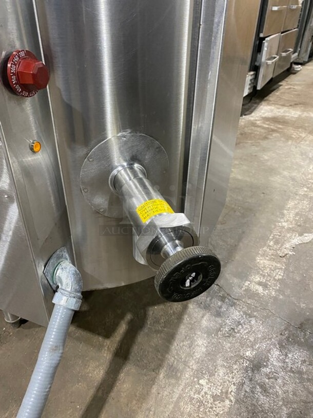 Amazing! 2014 Groen Commercial Electric Powered Jacketed Soup Kettle! All Stainless Steel! On Legs! Model: EE20 SN:94186 208V 3PH! Working When Removed!  - Image 7 of 10