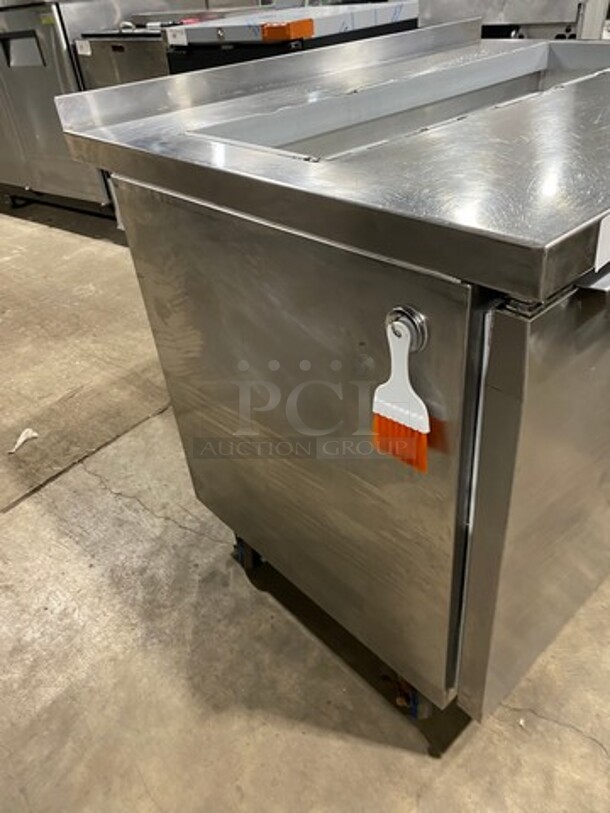 Continental Commercial Refrigerated Sandwich Prep Table! With 2 Door Underneath Storage Space! All Stainless Steel! On Casters! Model: SW4812 SN: 15766384 115V 60HZ 1 Phase - Image 2 of 9