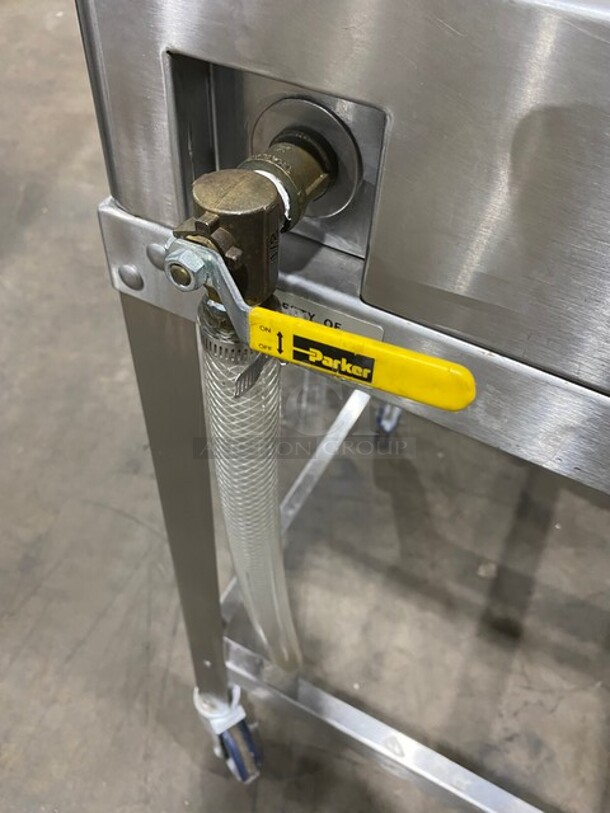 Stellar Steam Commercial Electric Powered Steamer! All Stainless Steel! On Commercial Castors! MODEL CAPELLA SN:021206073 208V - Image 7 of 9