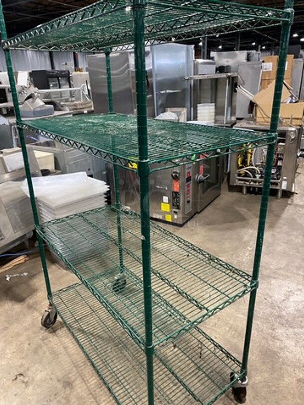 Metro 4 Tier Shelf! On Casters! BUYER MUST DISMANTLE! PCI CANNOT DISMANTLE FOR SHIPPING! PLEASE CONSIDER FREIGHT CHARGES! - Image 4 of 8