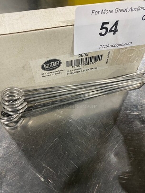 NEW! IN THE BOX! Table Craft Stainless Steel! 8" Skewer! - Image 3 of 4
