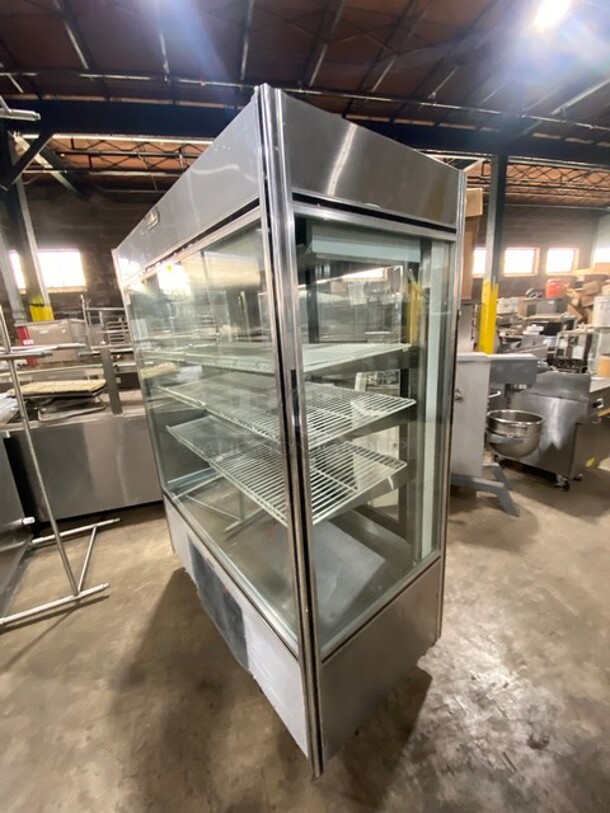 Leader Commercial Reach In Cooler Merchandiser! Glass All Around! With Rear Access Sliding Doors! Poly Coated Racks! Model: LS54SC SN: PT09S2914 115V 60HZ 1 Phase - Image 2 of 9
