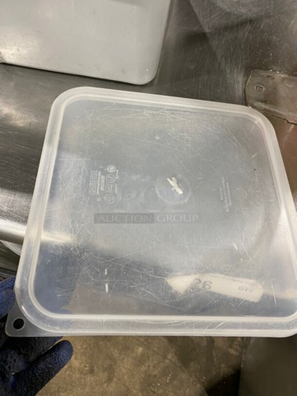 ALL ONE MONEY! Cambro Clear Poly Food Container Lids! - Image 2 of 5