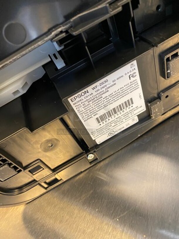 Epson Countertop Printer/ Scanner/ Fax/ Copy Machine! WORKING WHEN REMOVED! Model: C614A SN: X6AT232870 - Image 8 of 9