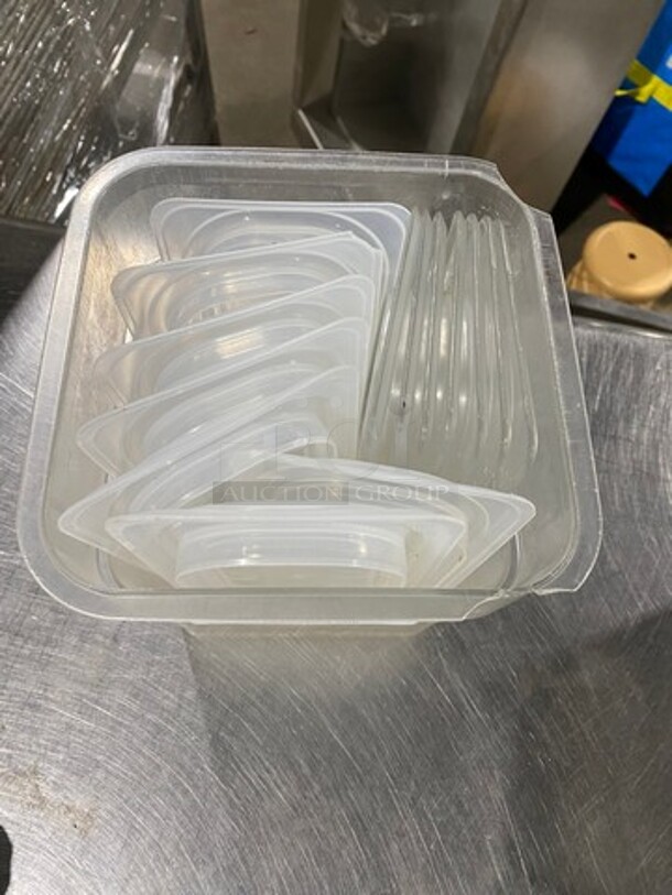 ALL ONE MONEY! Cambro Clear Poly Food Container Lids! - Image 2 of 7