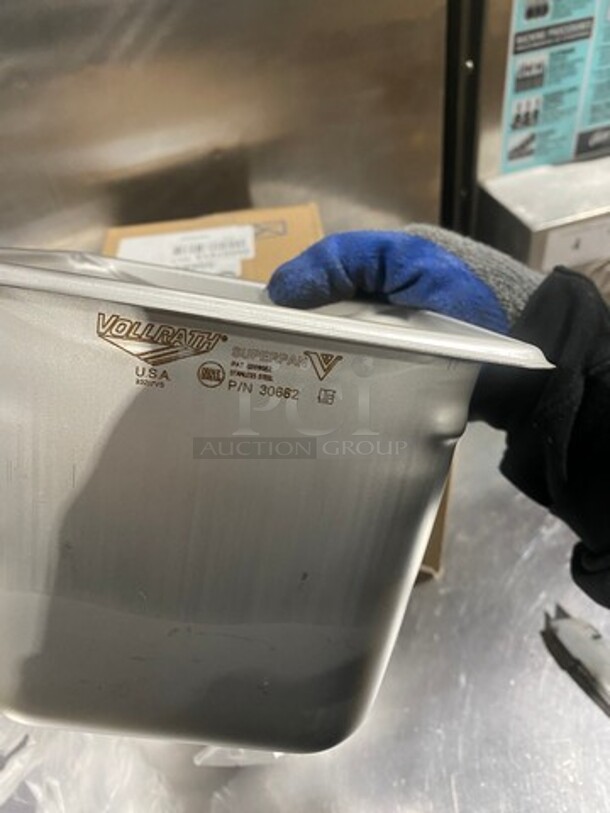 NEW! IN THE BOX! Vollrath Commercial 1/6x6" Steam Table/ Prep Table Food Pans! All Stainless Steel! - Image 6 of 7