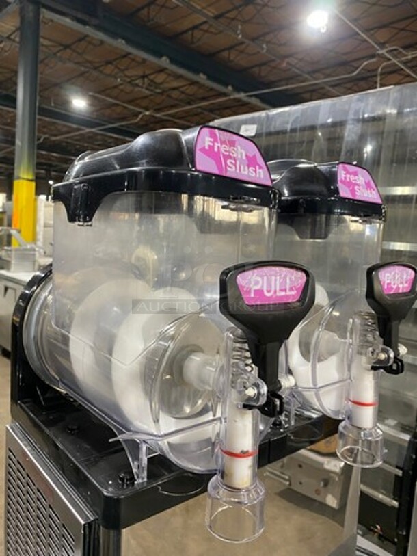 Icetro Commercial Countertop 2 Flavor Slushie/ Frozen Beverage Dispenser! Stainless Steel body! On Small Legs! Model: SSM52 115V - Image 5 of 10