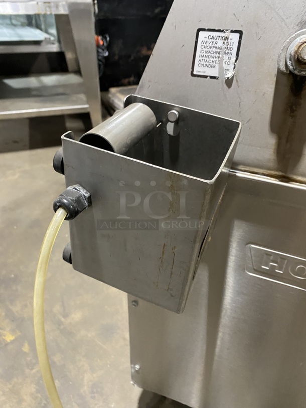 Hobart MG2032 Metal Commercial Floor Style Electric Powered Meat Mixer/Grinder w/ Foot Pedal on Commercial Casters! 3 Phase. MODEL:MG2032 SN:31-1433!
 - Image 8 of 10