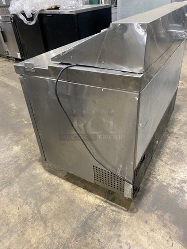 Kelvinator Commercial Refrigerated Sandwich Prep Table! With 2 Door Underneath Storage Space! Poly Coated Racks! All Stainless Steel! On Casters! Model: KCST4812 115V 60HZ 1 Phase - Image 4 of 8