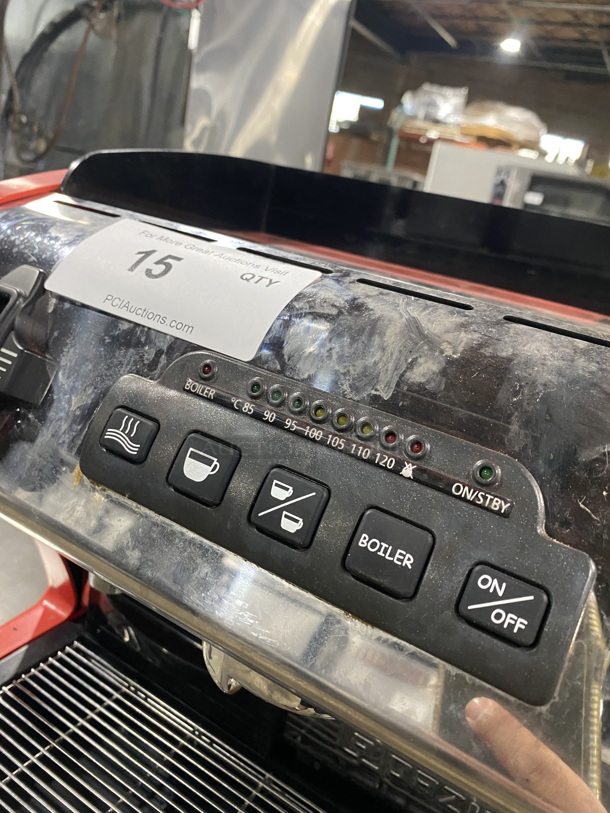 LasPaziale Commercial Countertop Espresso Machine! With Steam Wand! All Stainless Steel! SN:262569 115V!  - Image 5 of 8