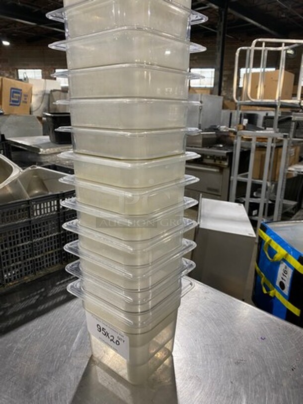 Cambro Clear Poly 1/6x6" Food Containers! 20x Your Bid! - Image 2 of 7