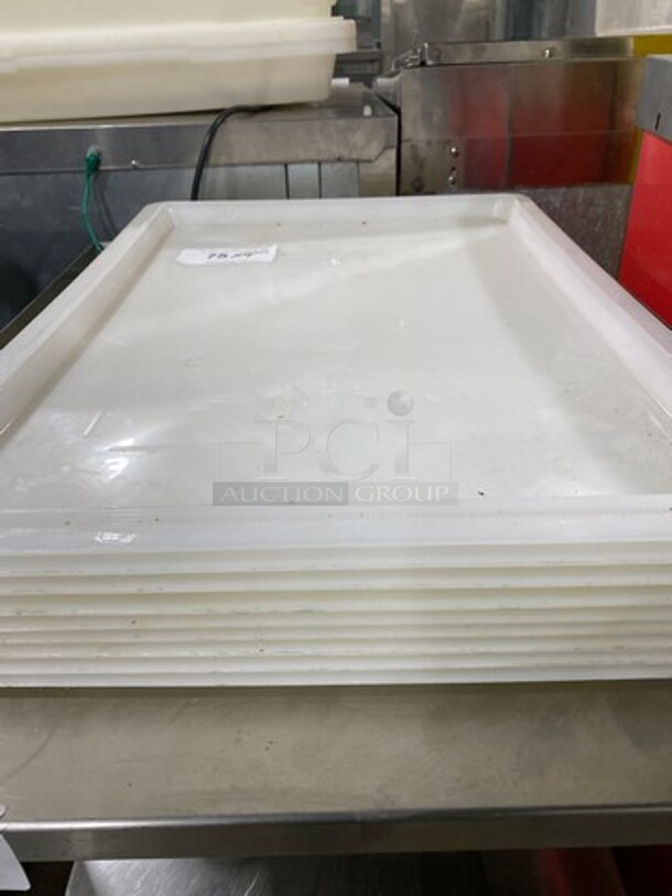 White Poly Food Serving Trays! 9x Your Bid! - Image 2 of 5