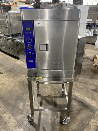 Stellar Steam Commercial Electric Powered Steamer! All Stainless Steel! On Commercial Casters! MODEL CAPELLA6  SN:021206078! 208V!