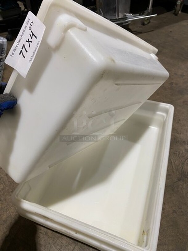 White Poly Food Storage Containers! 4x Your Bid! - Image 3 of 5