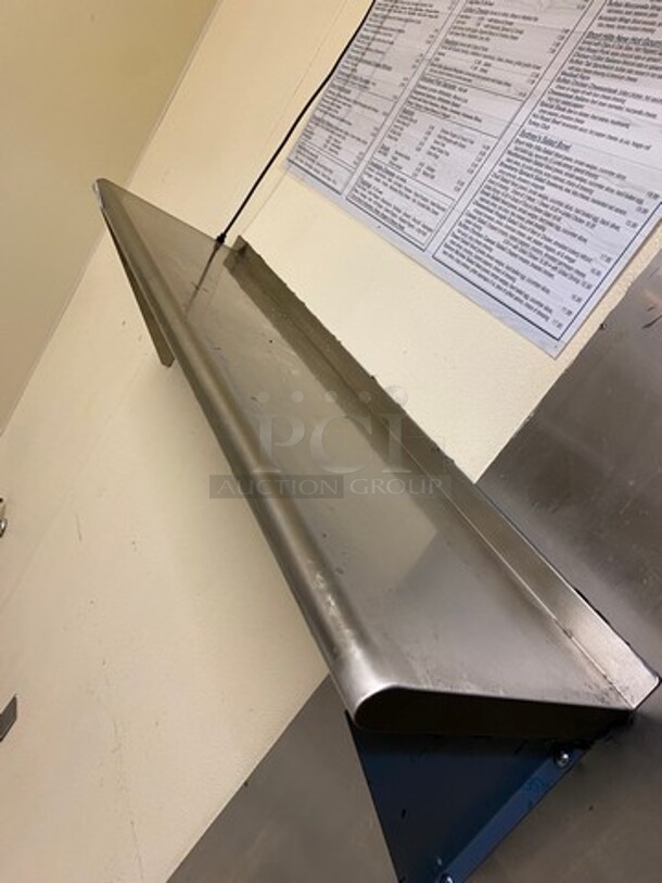 Commercial Solid Stainless Steel Wall Mount Shelf! - Image 4 of 5