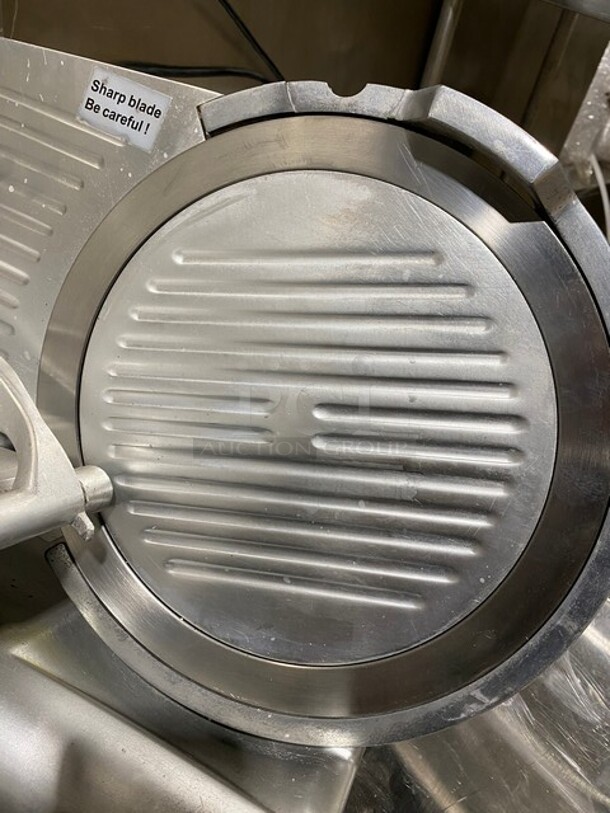 Avantco Commercial Countertop 12 Inch Semi-Automatic Deli Slicer! All Stainless Steel! Model 300ES12! 110/120V! - Image 5 of 9