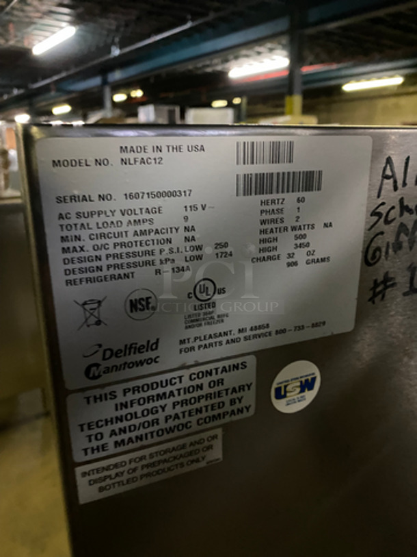 SWEET! Delfield Refrigerated Milk Cooler! All Stainless Steel! Model: NLFAC12 SN: 1607150000317 115V 60HZ 1 Phase - Image 5 of 7