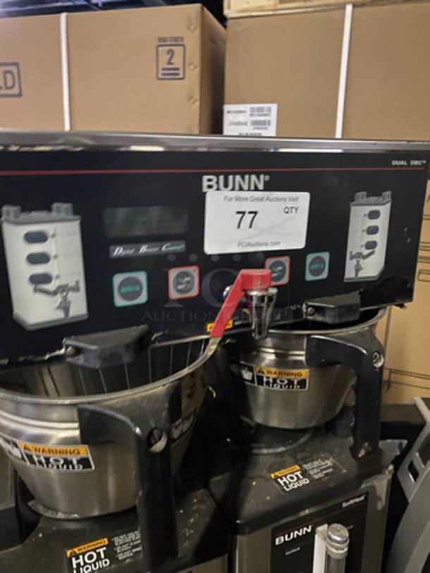 Bunn Dual Commercial Coffee Machine! All Stainless Steel! Model: DUALSHDBC SN: DUAL090022 120/240V 60HZ 1 Phase - Image 5 of 8