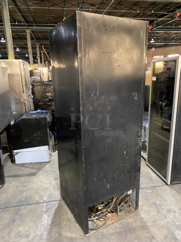 Beverage Air Metal Commercial Single Door Reach In Cooler Merchandiser! With View Through Door! With Poly Coated Racks! NOT TESTED! Model: MT23 115V 60HZ 1 Phase - Image 4 of 8