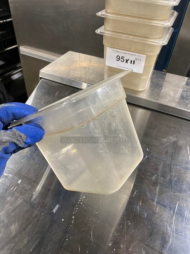 Cambro Clear Poly 1/6x6" Food Containers! 11x Your Bid! - Image 5 of 8