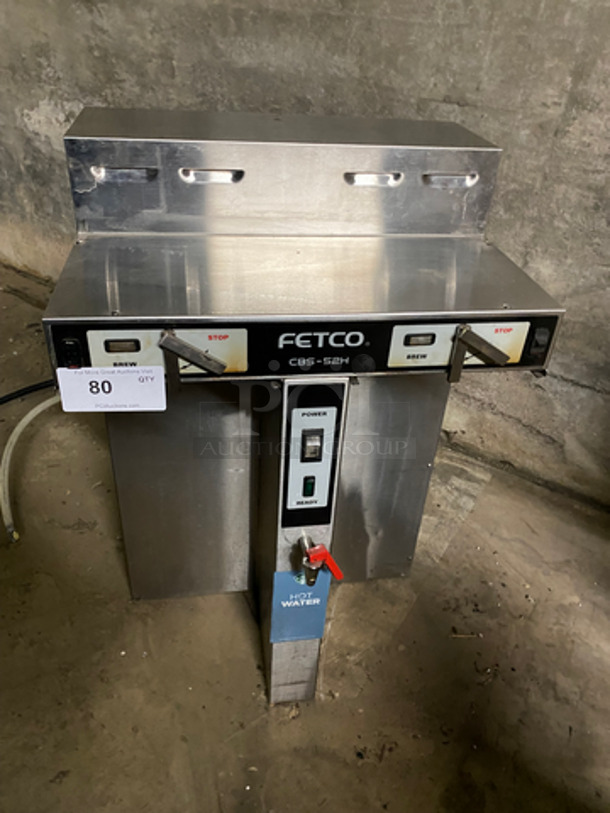 Fetco Commercial Countertop Dual Side Coffee Brewer! All Stainless Steel! Model: CBS52H15 SN: 11353502A 120/208/240V 3 Phase