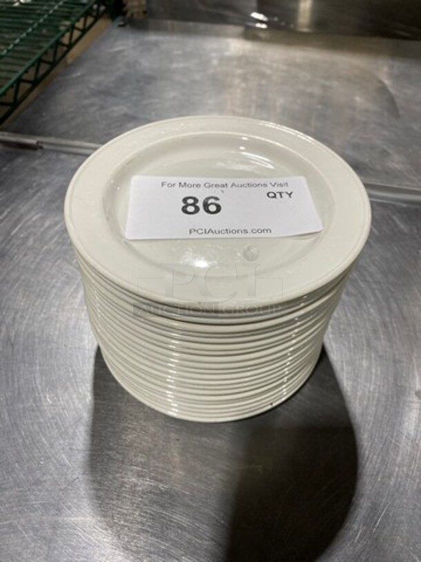 ALL ONE MONEY! Small White Dessert Plates! - Image 1 of 4