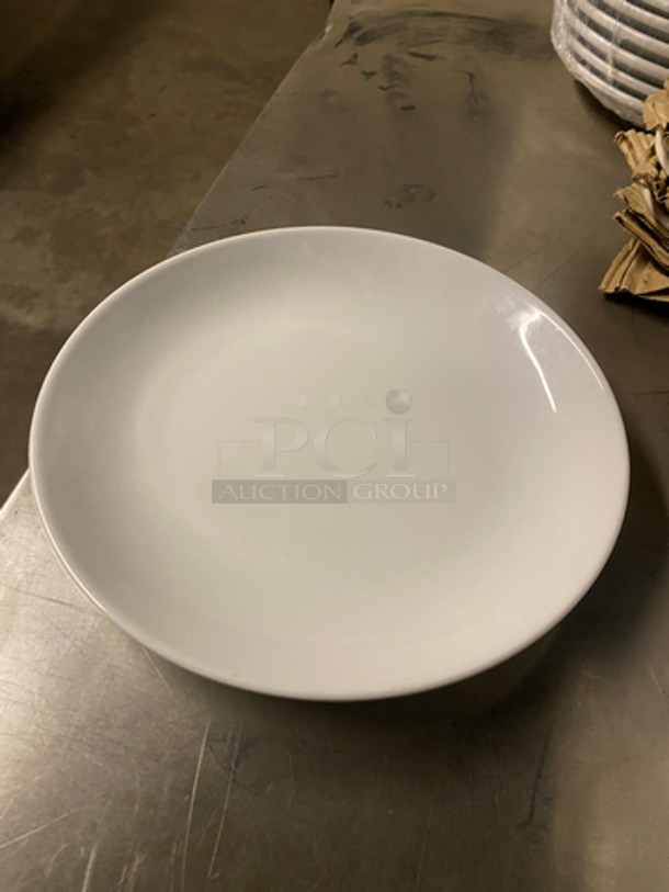 ALL ONE MONEY! NEW! White Ceramic Dinner Plates! - Image 2 of 2